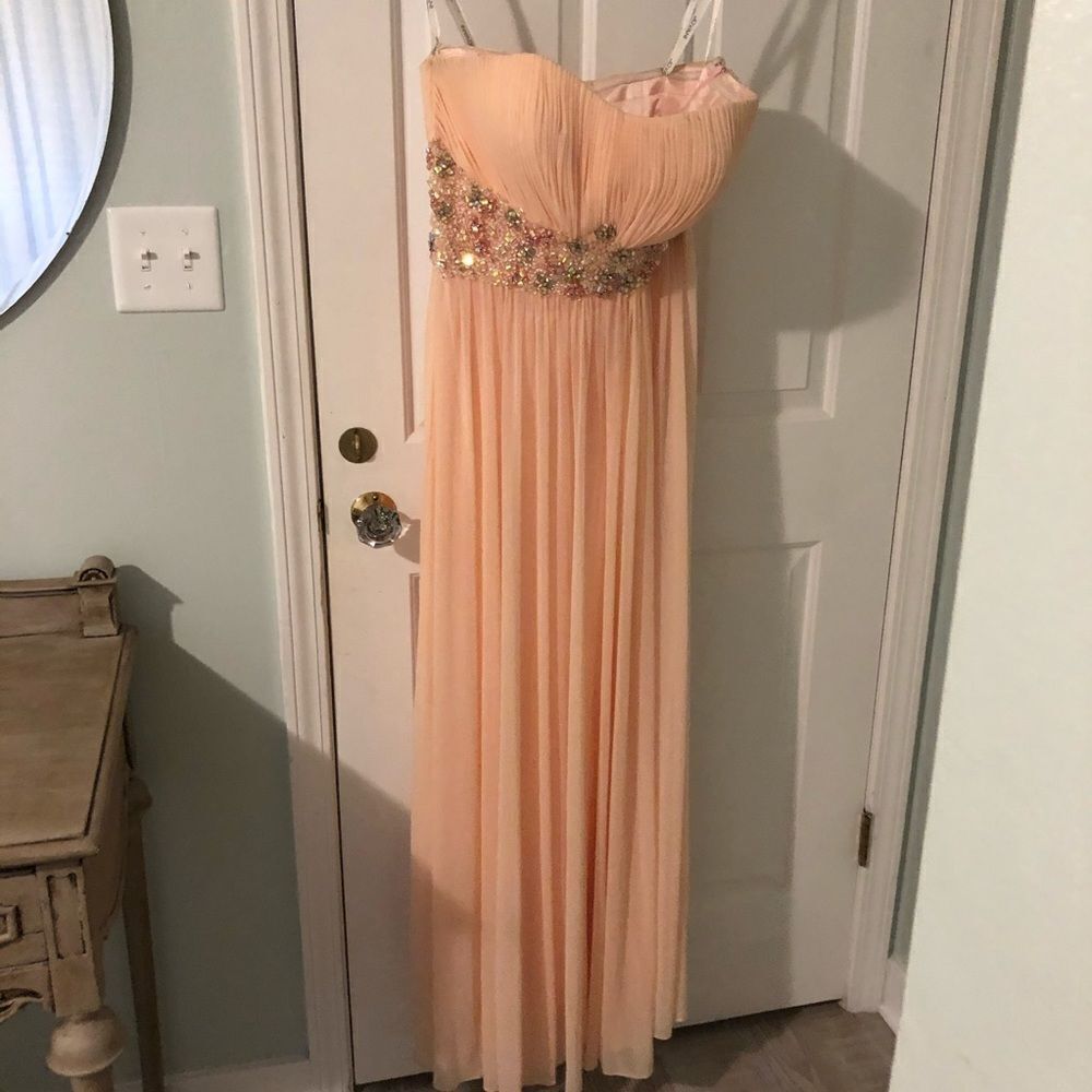 JOVANI FORMAL PROM COURT HOMECOMING STRAPLESS DRESS 12